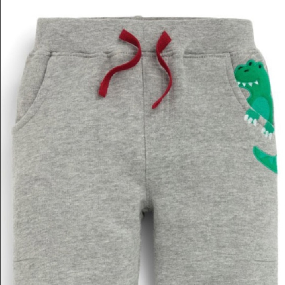 Jojo maman bebe dinosaur sweats joggers gray 5-6 yrs British UK brand